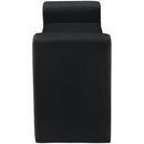  Color_Black -- Meridian Sloan Velvet Upholstered Bench IMAGE 4