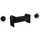 Color_Black -- Meridian Sloan Velvet Upholstered Bench IMAGE 7