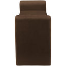  Color_Brown -- Sloan Brown Velvet Upholstered Bench IMAGE 4