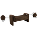  Color_Brown -- Sloan Brown Velvet Upholstered Bench IMAGE 7