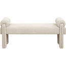  Color_Beige -- Meridian Stefano Fabric Upholstered Bench IMAGE 3