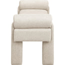  Color_Beige -- Meridian Stefano Fabric Upholstered Bench IMAGE 4