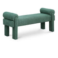 Color_Green -- Stefano Green Fabric Upholstered Bench IMAGE 1