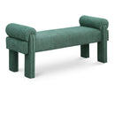  Color_Green -- Stefano Green Fabric Upholstered Bench IMAGE 1