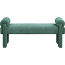  Color_Green -- Stefano Green Fabric Upholstered Bench IMAGE 3