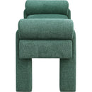  Color_Green -- Stefano Green Fabric Upholstered Bench IMAGE 4