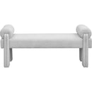  Color_Grey -- Stefano Grey Fabric Upholstered Bench IMAGE 3