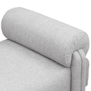  Color_Grey -- Stefano Grey Fabric Upholstered Bench IMAGE 5