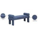  Color_Navy -- Stefano Navy Fabric Upholstered Bench IMAGE 8