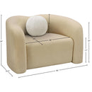  Manufacturer Color_Beige -- Meridian Kali Stationary Fabric Chair IMAGE 14