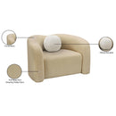  Manufacturer Color_Beige -- Meridian Kali Stationary Fabric Chair IMAGE 15
