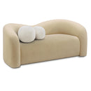  Manufacturer Color_Beige -- Meridian Kali Stationary Fabric Loveseat IMAGE 1