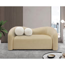  Manufacturer Color_Beige -- Meridian Kali Stationary Fabric Loveseat IMAGE 2