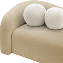  Manufacturer Color_Beige -- Meridian Kali Stationary Fabric Loveseat IMAGE 8