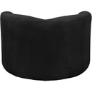  Manufacturer Color_Black -- Kali Black Faux Shearling Teddy Fabric Upholstered Chair IMAGE 3