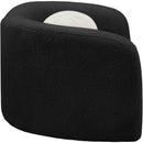  Manufacturer Color_Black -- Kali Black Faux Shearling Teddy Fabric Upholstered Chair IMAGE 6