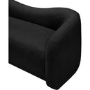  Manufacturer Color_Black -- Kali 62" Black Faux Shearling Teddy Fabric Upholstered Loveseat IMAGE 7