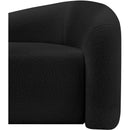  Manufacturer Color_Black -- Kali 62" Black Faux Shearling Teddy Fabric Upholstered Loveseat IMAGE 9
