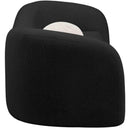  Manufacturer Color_Black -- Kali 86" Black Faux Shearling Teddy Fabric Upholstered Sofa IMAGE 6