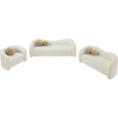  Manufacturer Color_Cream -- Kali Cream Faux Shearling Teddy Fabric Upholstered Chair IMAGE 13