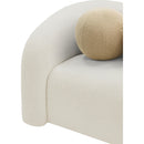  Manufacturer Color_Cream -- Kali Cream Faux Shearling Teddy Fabric Upholstered Chair IMAGE 8