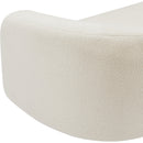  Manufacturer Color_Cream -- Kali 62" Cream Faux Shearling Teddy Fabric Upholstered Loveseat IMAGE 10