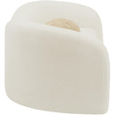  Manufacturer Color_Cream -- Kali 62" Cream Faux Shearling Teddy Fabric Upholstered Loveseat IMAGE 6