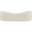  Manufacturer Color_Cream -- Kali 86" Cream Faux Shearling Teddy Fabric Upholstered Sofa IMAGE 3