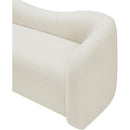  Manufacturer Color_Cream -- Kali 86" Cream Faux Shearling Teddy Fabric Upholstered Sofa IMAGE 7