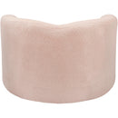  Manufacturer Color_Pink -- Kali Pink Faux Shearling Teddy Fabric Upholstered Chair IMAGE 3