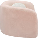  Manufacturer Color_Pink -- Kali Pink Faux Shearling Teddy Fabric Upholstered Chair IMAGE 6
