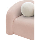  Manufacturer Color_Pink -- Kali Pink Faux Shearling Teddy Fabric Upholstered Chair IMAGE 8