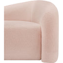  Manufacturer Color_Pink -- Kali 62" Pink Faux Shearling Teddy Fabric Upholstered Loveseat IMAGE 9