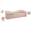  Manufacturer Color_Pink -- Kali 86" Pink Faux Shearling Teddy Fabric Upholstered Sofa IMAGE 15