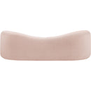  Manufacturer Color_Pink -- Kali 86" Pink Faux Shearling Teddy Fabric Upholstered Sofa IMAGE 3