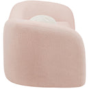  Manufacturer Color_Pink -- Kali 86" Pink Faux Shearling Teddy Fabric Upholstered Sofa IMAGE 6