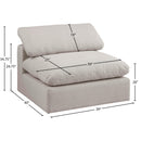  Manufacturer Color_Beige -- Meridian Comfy Stationary Fabric Chair IMAGE 9