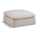  Manufacturer Color_Beige -- Meridian Comfy Fabric Ottoman IMAGE 1
