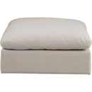  Manufacturer Color_Beige -- Meridian Comfy Fabric Ottoman IMAGE 3