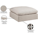  Manufacturer Color_Beige -- Meridian Comfy Fabric Ottoman IMAGE 6