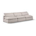  Manufacturer Color_Beige -- Meridian Comfy Fabric 3 pc Sectional IMAGE 1