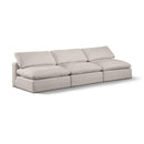  Manufacturer Color_Beige -- Meridian Comfy Fabric 3 pc Sectional IMAGE 1