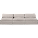  Manufacturer Color_Beige -- Meridian Comfy Fabric 3 pc Sectional IMAGE 4