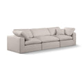  Manufacturer Color_Beige -- Meridian Comfy Fabric 3 pc Sectional IMAGE 1