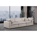  Manufacturer Color_Beige -- Meridian Comfy Fabric 3 pc Sectional IMAGE 2