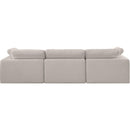  Manufacturer Color_Beige -- Meridian Comfy Fabric 3 pc Sectional IMAGE 3