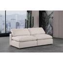  Manufacturer Color_Beige -- Meridian Comfy Fabric 2 pc Sectional IMAGE 2
