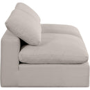  Manufacturer Color_Beige -- Meridian Comfy Fabric 2 pc Sectional IMAGE 5