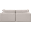  Manufacturer Color_Beige -- Meridian Comfy Fabric 2 pc Sectional IMAGE 3