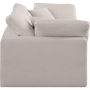  Manufacturer Color_Beige -- Meridian Comfy Fabric 2 pc Sectional IMAGE 5